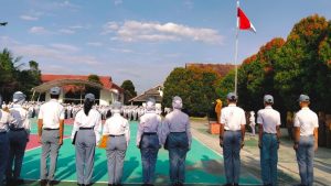 Hari Pertama Masuk Sekolah Pasca Lebaran, SMKN 9 Kabupaten Tangerang Gelar Upacara dan Halal Bihalal