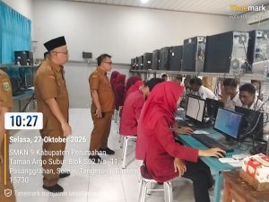 Monitoring Hari Kedua TKA dan Asesmen Nasional 2026 di SMKN 9 Kabupaten Tangerang: Kepala KCD Tinjau Langsung Kesiapan Infrastruktur dan Peserta